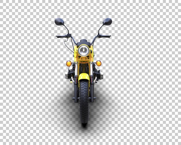 Motocicleta aislada en el fondo Ilustración de renderización 3D
