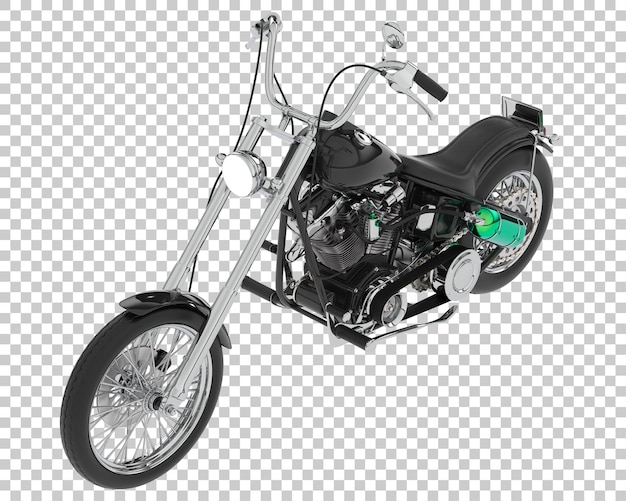 PSD motocicleta aislada sobre fondo transparente ilustración de renderizado 3d