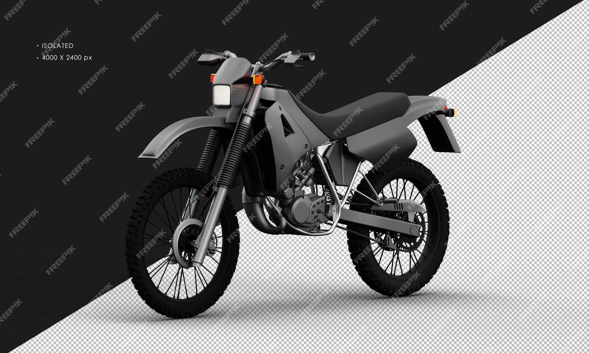 Renderização 3d isolada de motocicleta de trilha