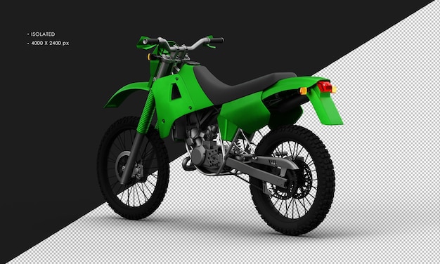 Renderização 3d isolada de motocicleta de trilha