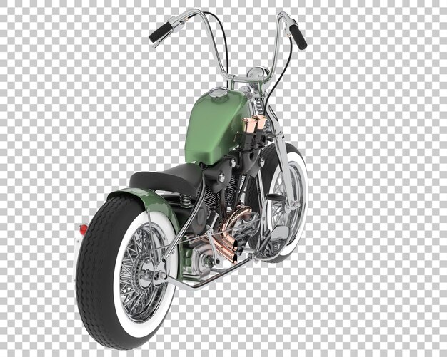 PSD motocicleta en la ilustración de renderizado 3d de fondo transparente