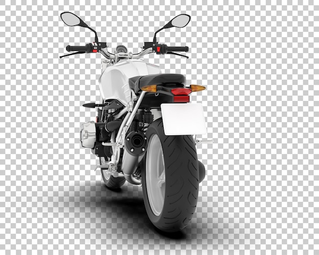 PSD motocicleta en la ilustración de renderizado 3d de fondo transparente