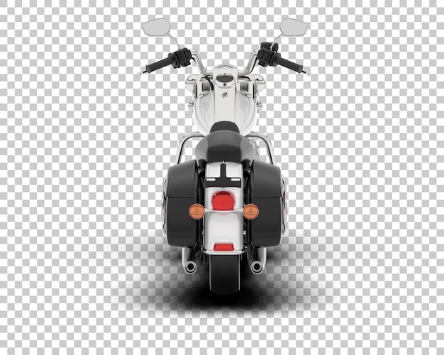 PSD motocicleta en la ilustración de renderizado 3d de fondo transparente