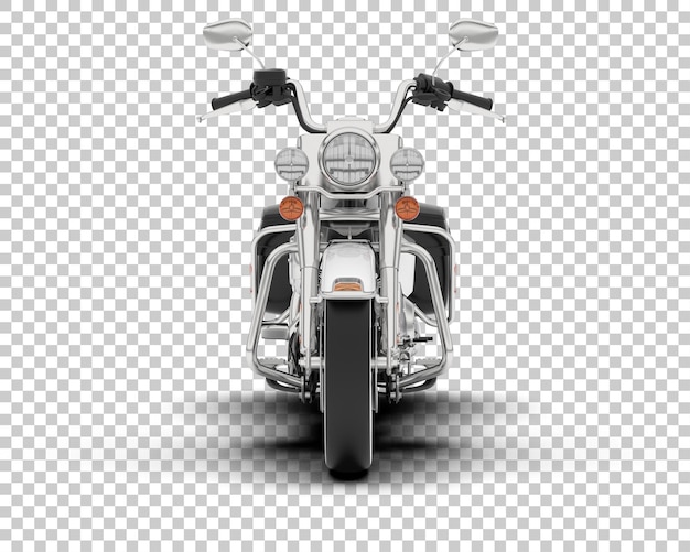 PSD motocicleta en la ilustración de renderizado 3d de fondo transparente