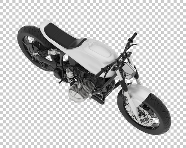 PSD motocicleta isolada em fundo transparente ilustração de renderização 3d