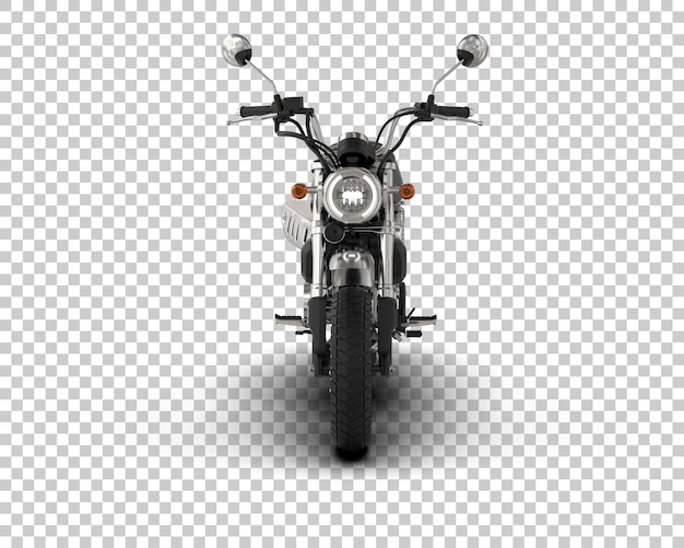 PSD motocicleta isolada no fundo ilustração de renderização 3d