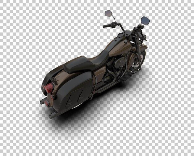 PSD motocicleta isolada no fundo ilustração de renderização 3d