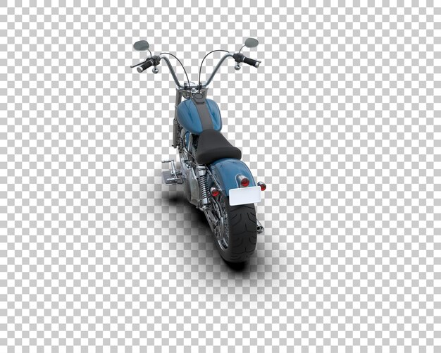 Motocicleta isolada no fundo ilustração de renderização 3d