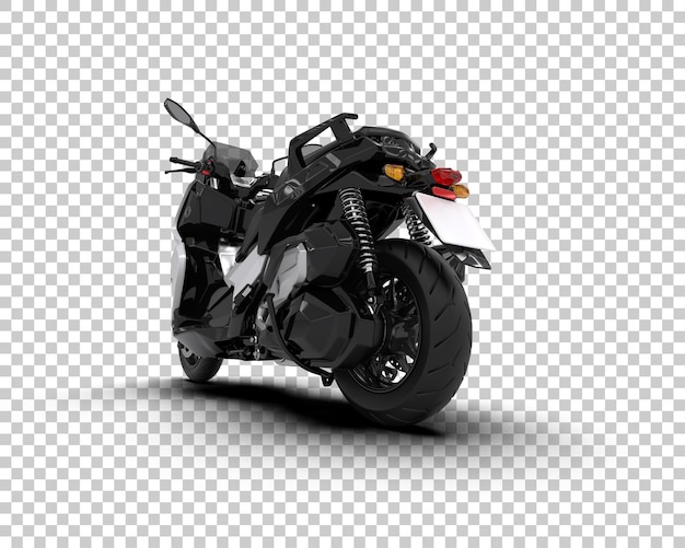 PSD motocicleta isolada no fundo ilustração de renderização 3d