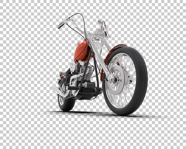 Motocicleta isolada no fundo ilustração de renderização 3D