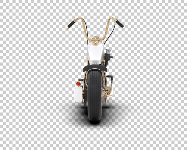 Motocicleta isolada no fundo ilustração de renderização 3d