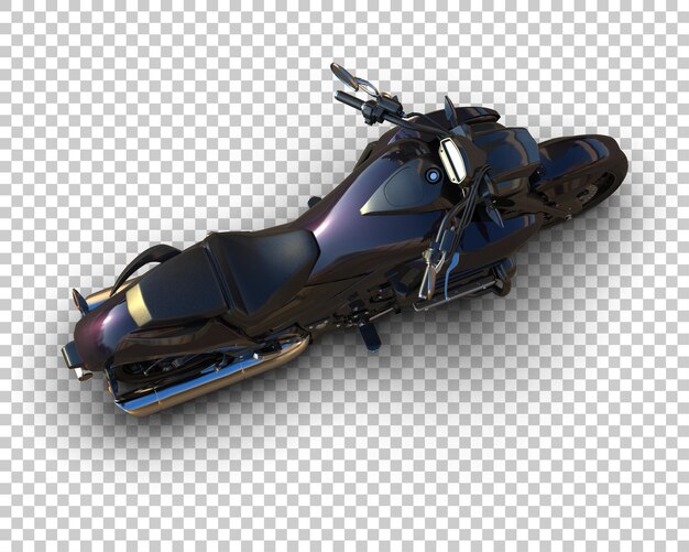 PSD motocicleta isolada no fundo ilustração de renderização 3d