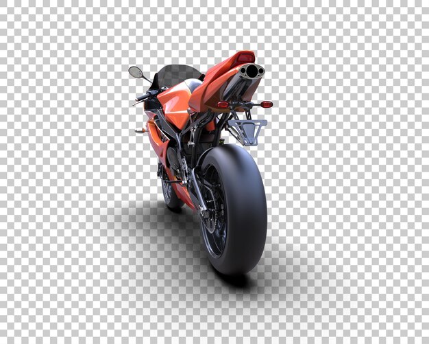 Motocicleta isolada no fundo ilustração de renderização 3d