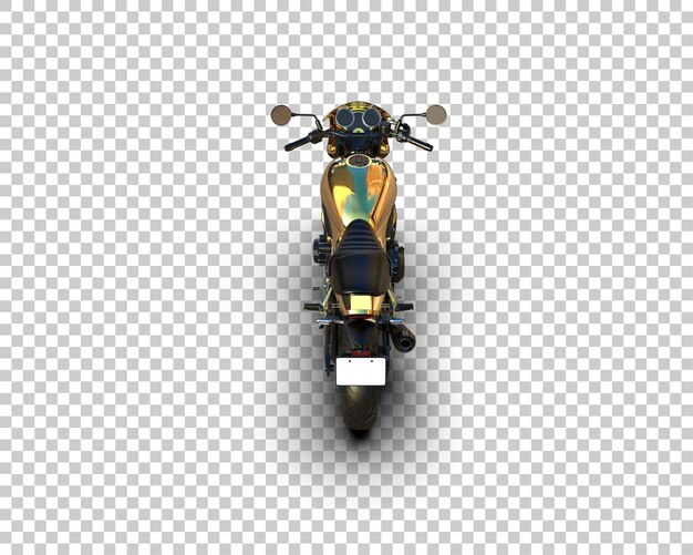 Motocicleta isolada no fundo ilustração de renderização 3d