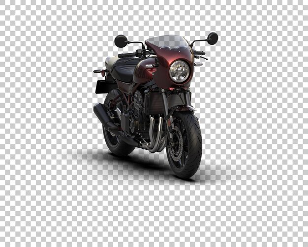 PSD motocicleta isolada no fundo ilustração de renderização 3d