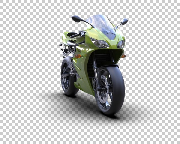 PSD motocicleta isolada no fundo ilustração de renderização 3d