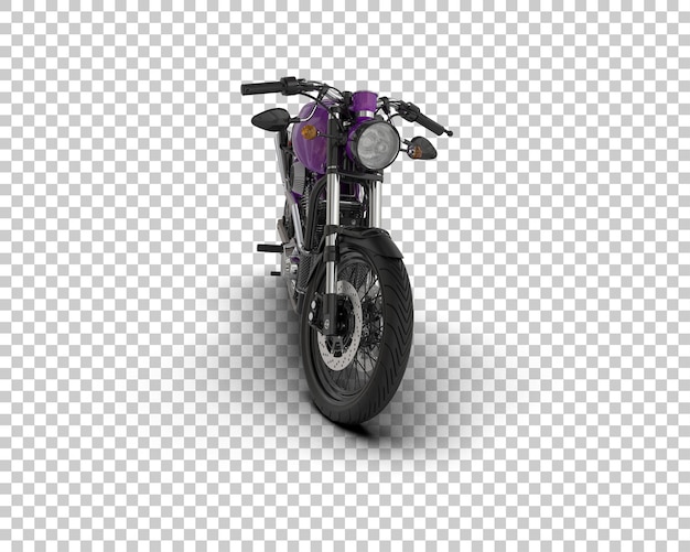 Motocicleta isolada no fundo ilustração de renderização 3D