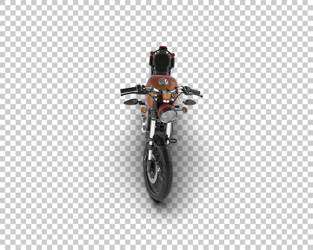 PSD motocicleta isolada no fundo ilustração de renderização 3d