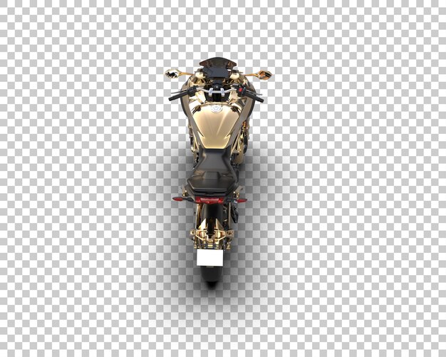 PSD motocicleta isolada no fundo ilustração de renderização 3d