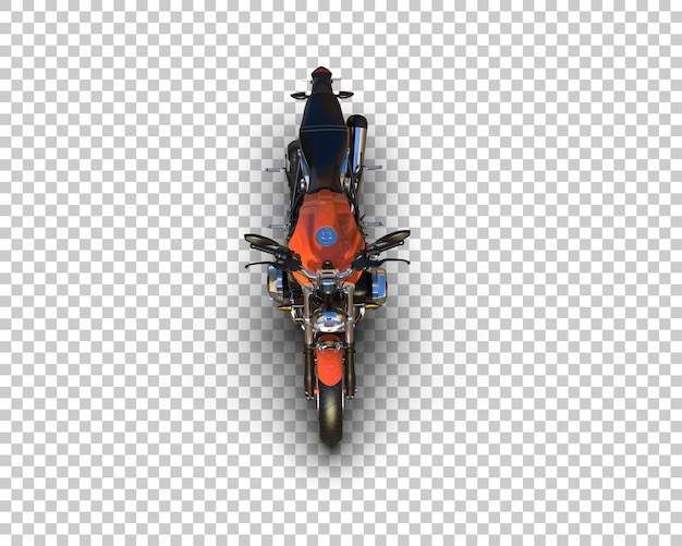 Motocicleta isolada no fundo ilustração de renderização 3D