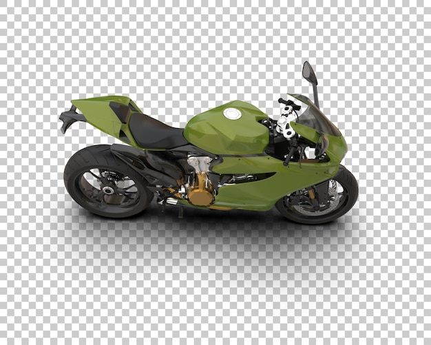 Motocicleta isolada no fundo ilustração de renderização 3D