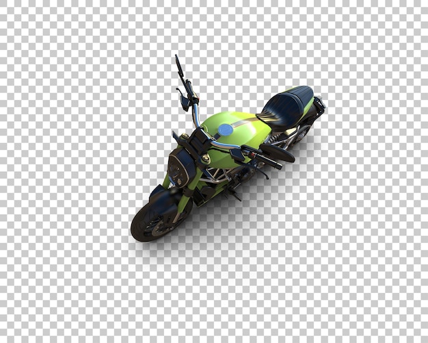 Motocicleta isolada no fundo ilustração de renderização 3D