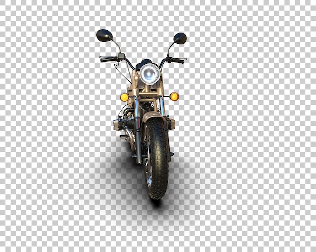 Motocicleta isolada no fundo ilustração de renderização 3D