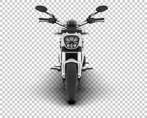 PSD motocicleta na ilustração de renderização 3d de fundo transparente