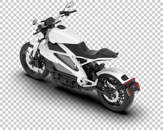 PSD motocicleta na ilustração de renderização 3d de fundo transparente