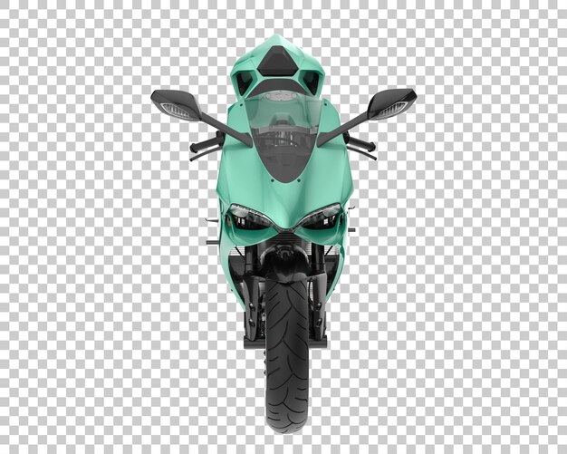Motocicleta rápida em fundo transparente. renderização em 3d - ilustração