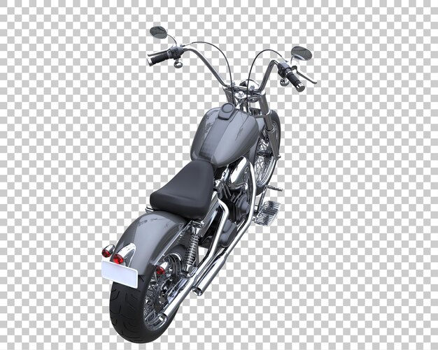 Motocicleta sobre fondo transparente. representación 3d - ilustración