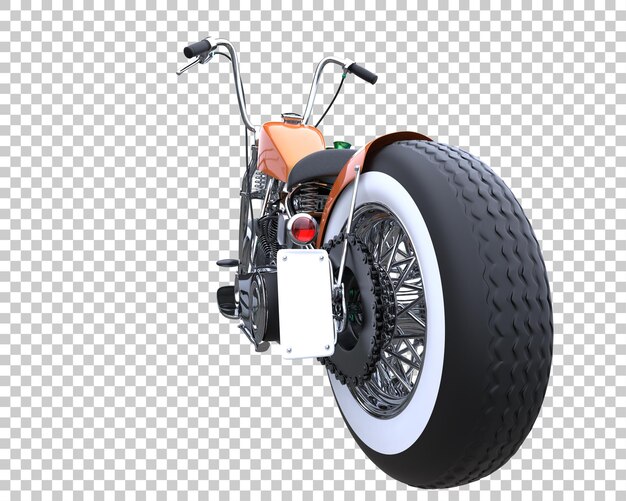 PSD motocicleta sobre fondo transparente. representación 3d - ilustración