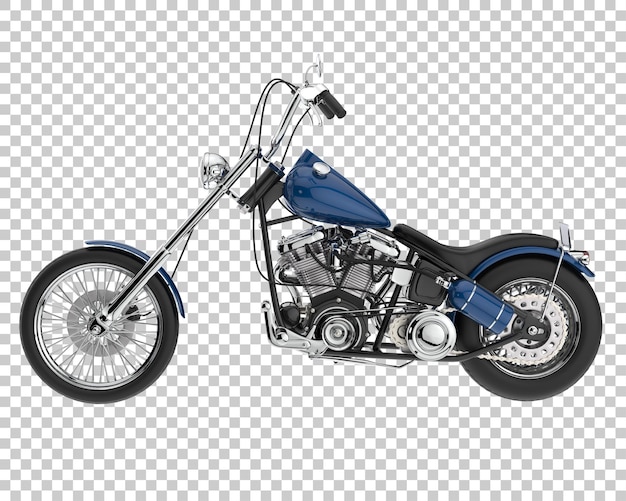 Motocicleta sobre fondo transparente. representación 3d - ilustración