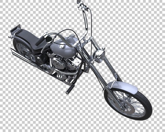 PSD motocicleta sobre fondo transparente. representación 3d - ilustración