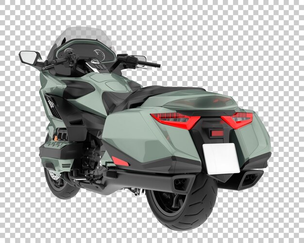 PSD motocicleta sobre fondo transparente. representación 3d - ilustración