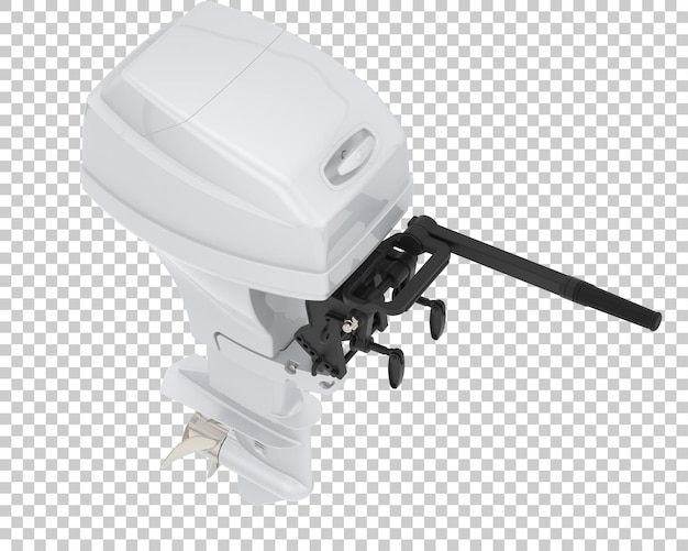 PSD motor de barco isolado em fundo transparente ilustração de renderização 3d