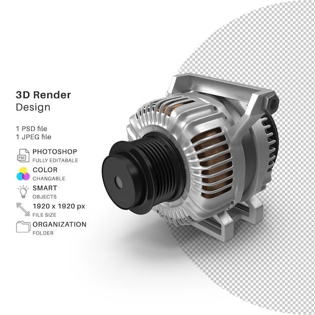 Motor de carro realista