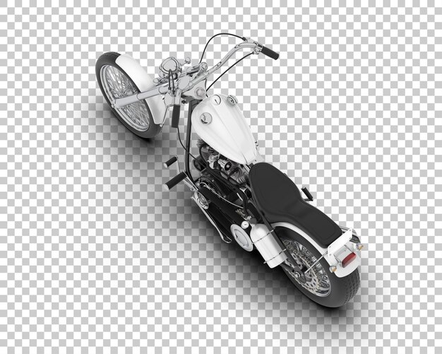 PSD motorrad auf transparentem hintergrund 3d-darstellung