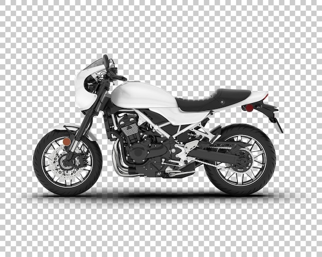 Motorrad auf transparentem Hintergrund 3D-Darstellung