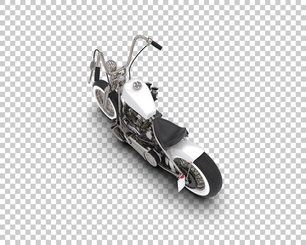 PSD motorrad isoliert auf dem hintergrund 3d-rendering-illustration