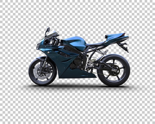 PSD motorrad isoliert auf dem hintergrund 3d-rendering-illustration