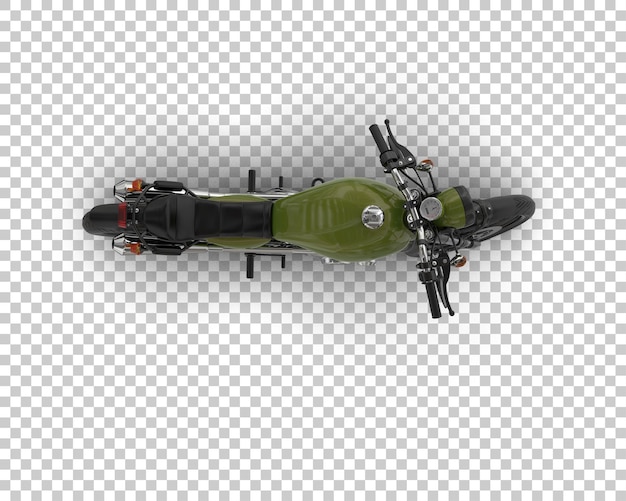 PSD motorrad isoliert auf dem hintergrund 3d-rendering-illustration