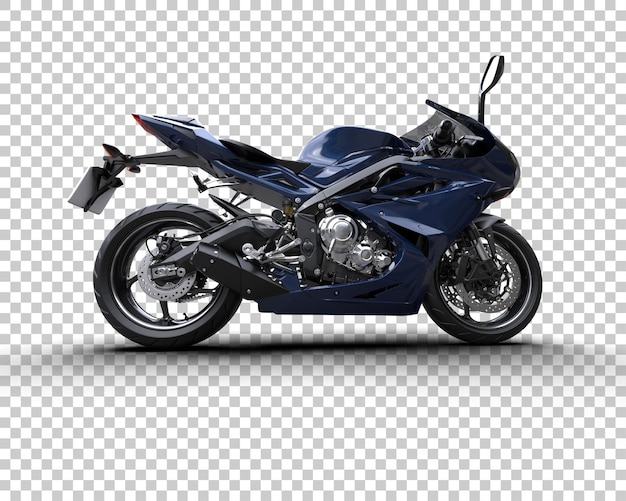 Motorrad isoliert auf dem Hintergrund 3D-Rendering-Illustration