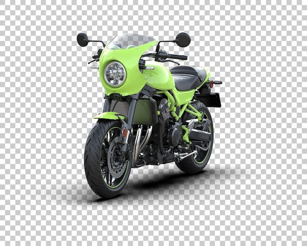 Motorrad isoliert auf dem Hintergrund 3D-Rendering-Illustration