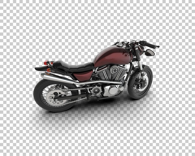 Motorrad isoliert auf dem Hintergrund 3D-Rendering-Illustration