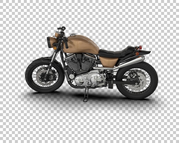 Motorrad isoliert auf dem Hintergrund 3D-Rendering-Illustration
