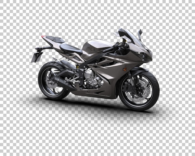Motorrad isoliert auf dem Hintergrund 3D-Rendering-Illustration