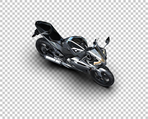 Motorrad isoliert auf dem Hintergrund 3D-Rendering-Illustration
