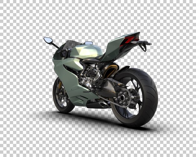 Motorrad isoliert auf dem Hintergrund 3D-Rendering-Illustration