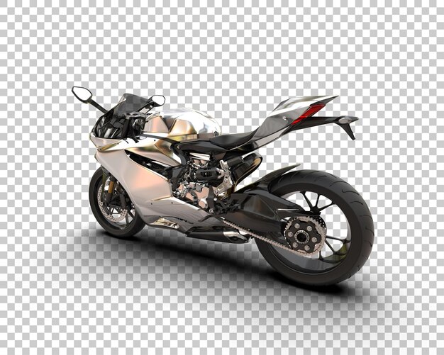 Motorrad isoliert auf dem Hintergrund 3D-Rendering-Illustration